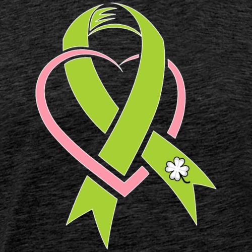 TB Non-Hodgkins Lymphoma Awareness with Heart - Men's Premium T-Shirt
