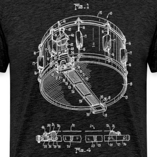 Snare Drum Patent - Men's Premium T-Shirt