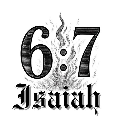 Isaiah 6:7 Black - Men's Premium T-Shirt