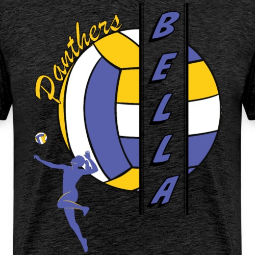 Volleyball Custom Player Name Bella - Men's Premium T-Shirt