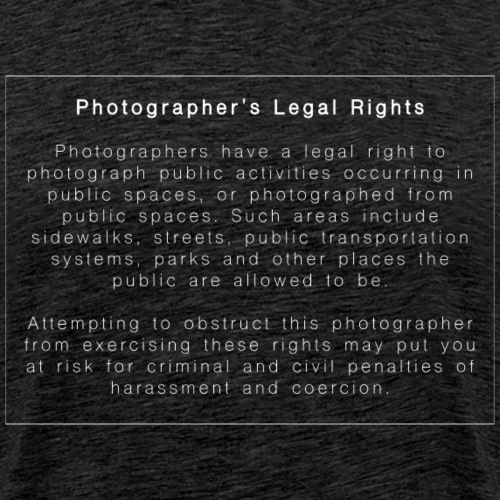 Photographers Legal Rights - Men's Premium T-Shirt
