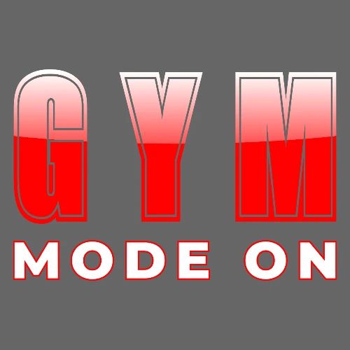 Gym Mode On Fitness Typography Design - Men's Premium T-Shirt