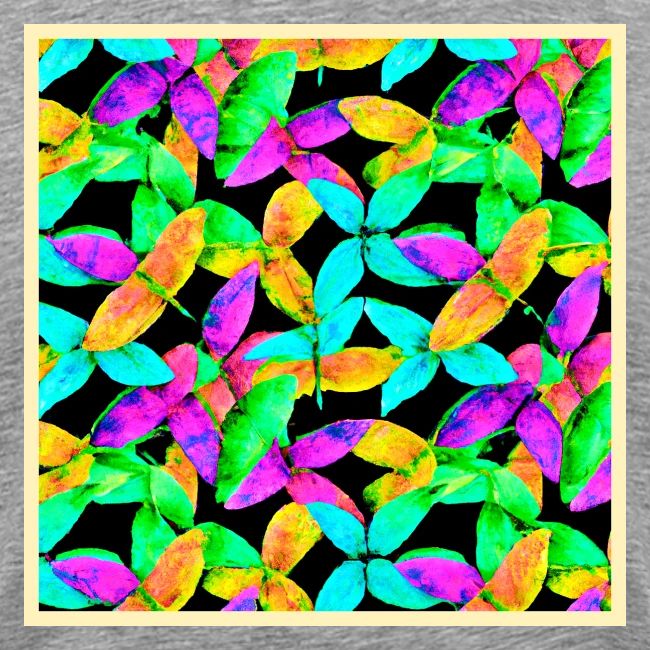 Neonscape Leaf Pattern