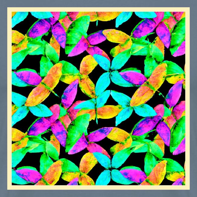 Neonscape Leaf Pattern
