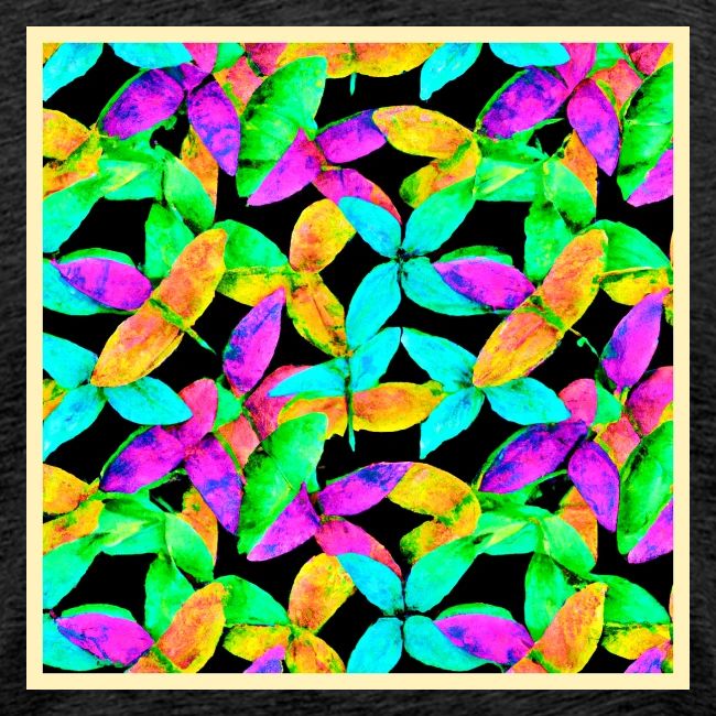 Neonscape Leaf Pattern