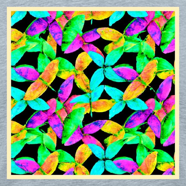 Neonscape Leaf Pattern