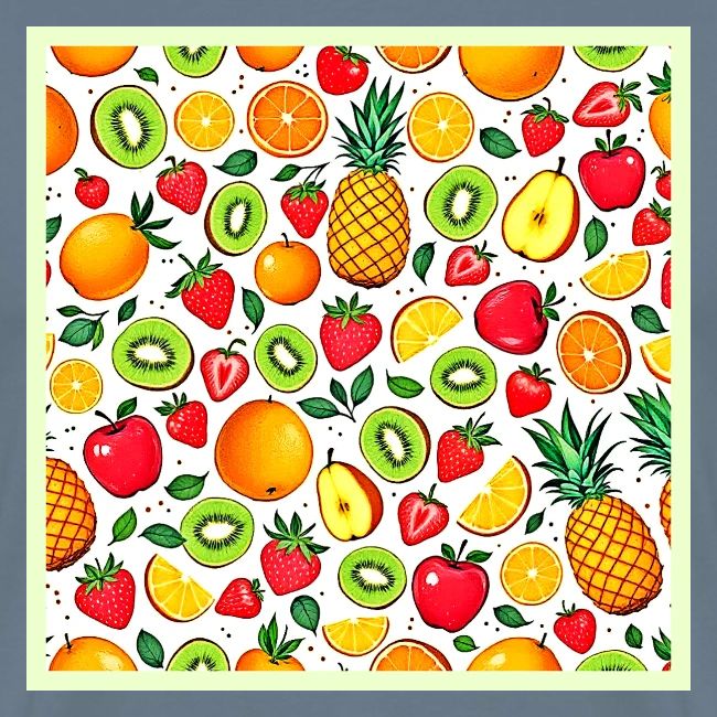Colorful Fruit Pattern Design