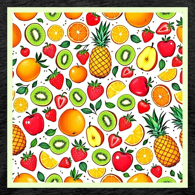 Colorful Fruit Pattern Design