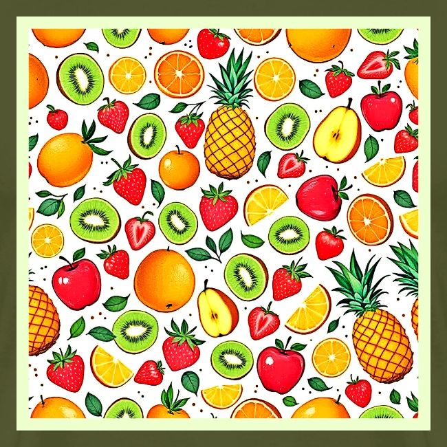 Colorful Fruit Pattern Design