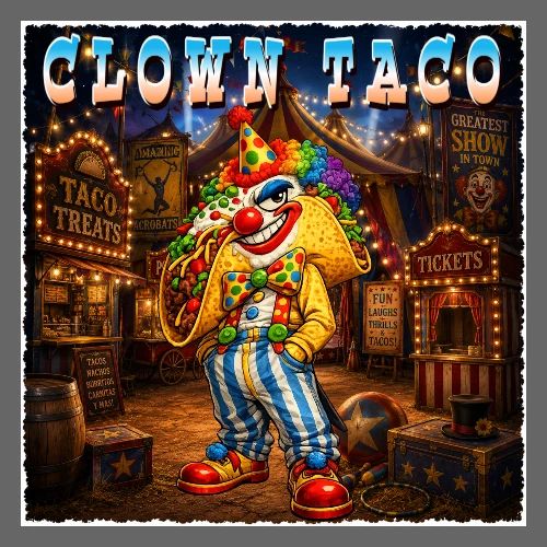 The Clown Taco Circus Humor Character - Men's Premium T-Shirt