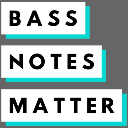Bass Notes Matter Teal - Men's Premium T-Shirt