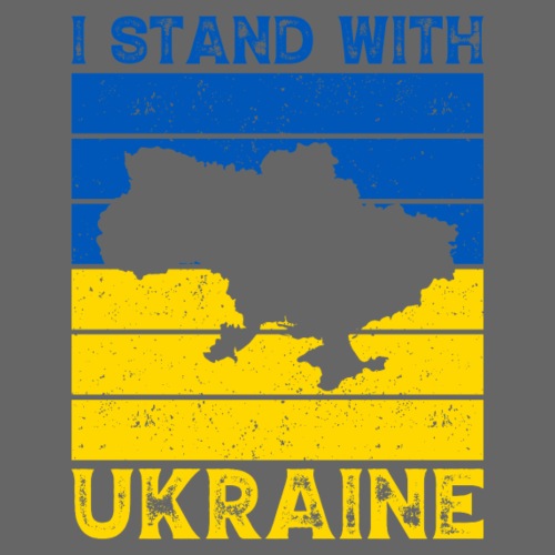 Retro I Stand with Ukraine - Men's Premium T-Shirt