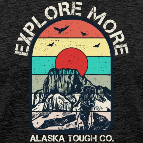 Outdoor Hoodie Explore More Design - Men's Premium T-Shirt