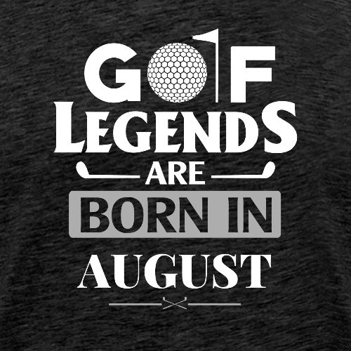Golf Legends Born In August - Birthday Golf Gift - Men's Premium T-Shirt