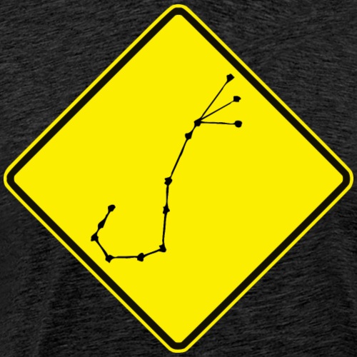 Australian Road Sign Star Constellation Scorpio - Men's Premium T-Shirt