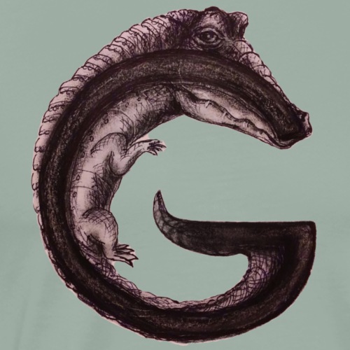 gator transparent BG - Men's Premium T-Shirt