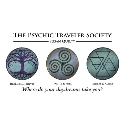 The Psychic Traveler Society (Emblems) - Men's Premium T-Shirt