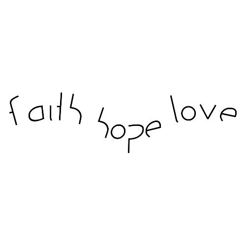 faith hope love - Men's Premium T-Shirt