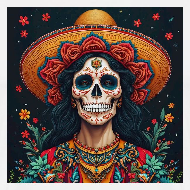 Charra Skull Art | Traditional Mexican Design