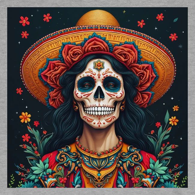 Charra Skull Art | Traditional Mexican Design
