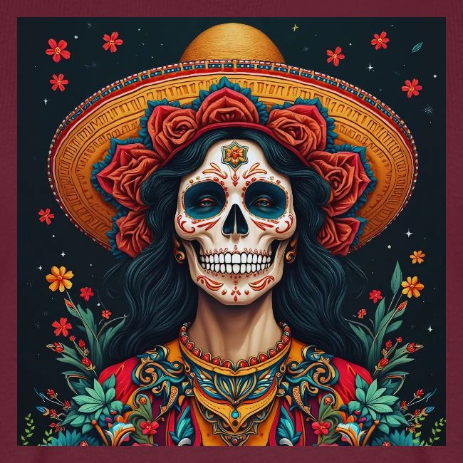 Charra Skull Art | Traditional Mexican Design