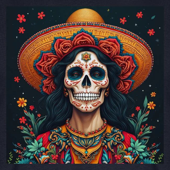 Charra Skull Art | Traditional Mexican Design