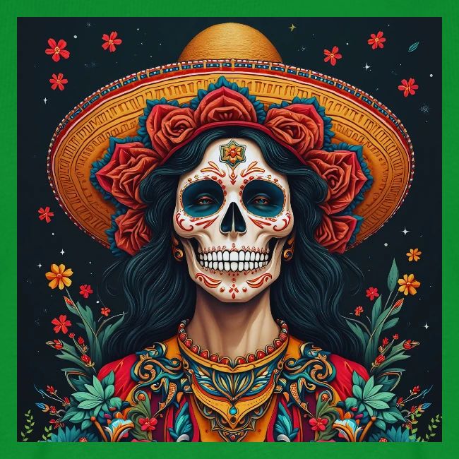 Charra Skull Art | Traditional Mexican Design