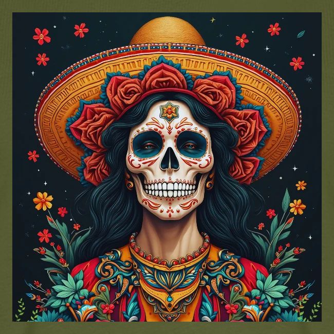 Charra Skull Art | Traditional Mexican Design