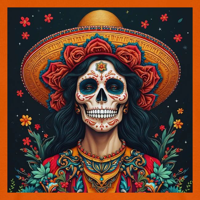 Charra Skull Art | Traditional Mexican Design