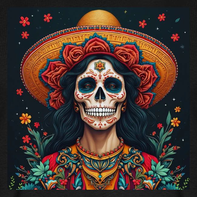 Charra Skull Art | Traditional Mexican Design