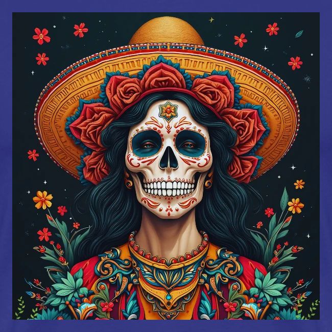Charra Skull Art | Traditional Mexican Design