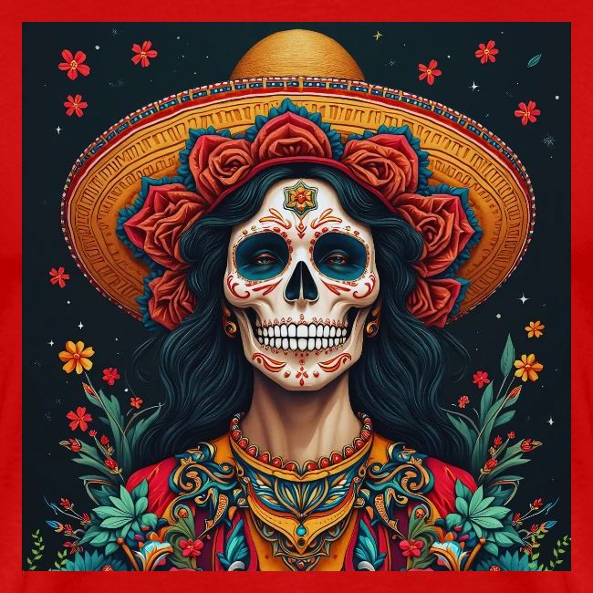 Charra Skull Art | Traditional Mexican Design