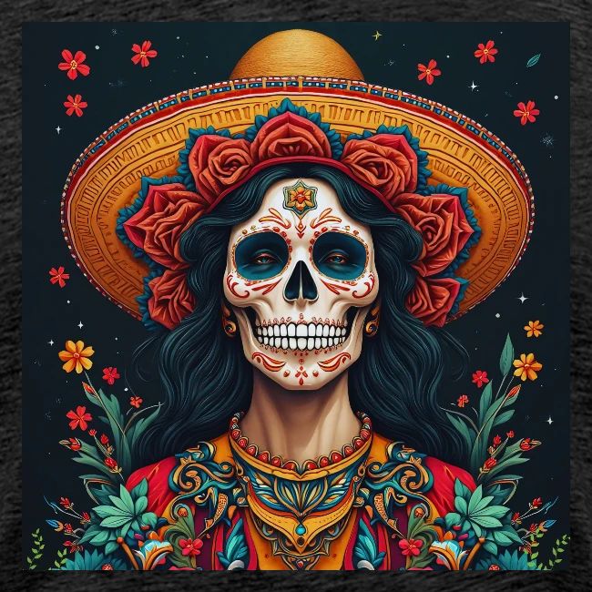 Charra Skull Art | Traditional Mexican Design