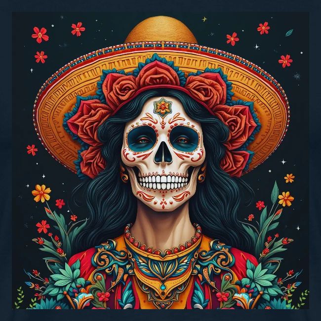 Charra Skull Art | Traditional Mexican Design