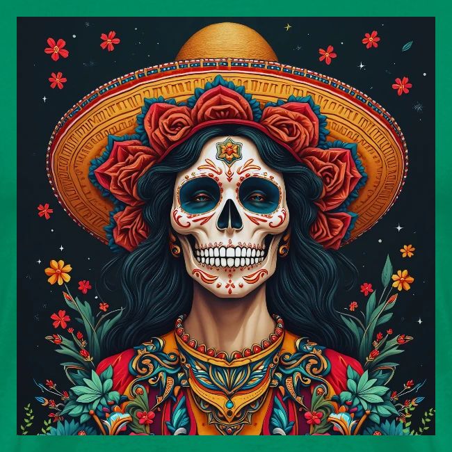 Charra Skull Art | Traditional Mexican Design