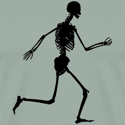 Skeleton Late - Men's Premium T-Shirt