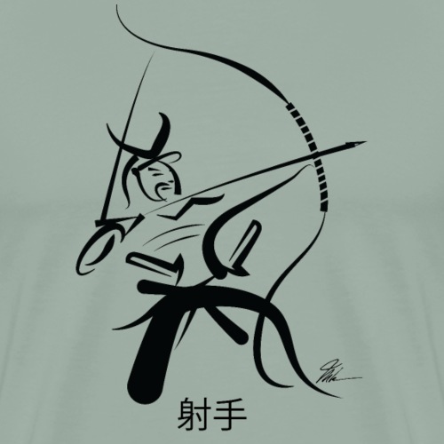 Samurai Archer - BLK - Men's Premium T-Shirt