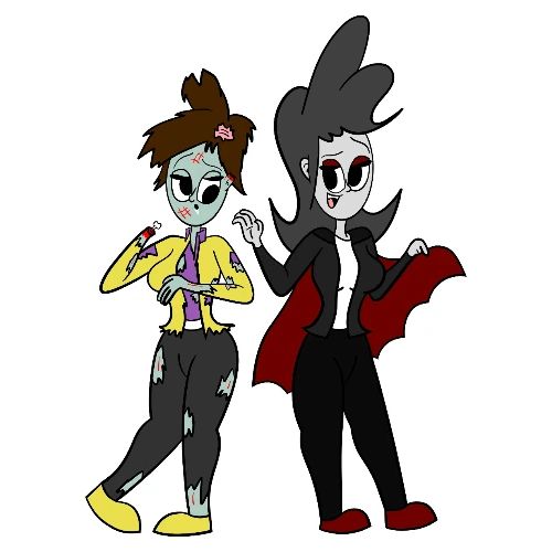 Vampire Coll and Zombie Dersy - Men's Premium T-Shirt