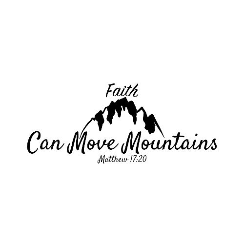 Faith Can Move Mountains - Christian Matthew 17:20 - Men's Premium T-Shirt
