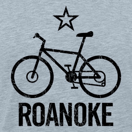 Roanoke VA MTB Mountain Trail Bike Cycling Logo - Men's Premium T-Shirt