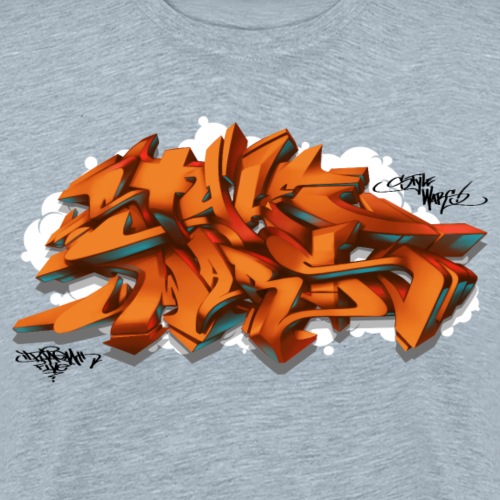 Phame - StyleWars Design for New York Graffiti - Men's Premium T-Shirt