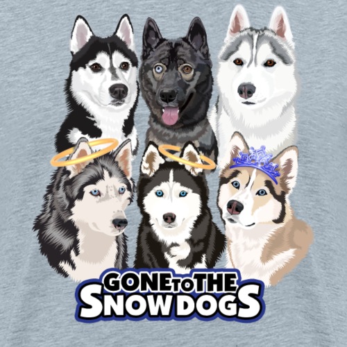 The Gone to the Snow Dogs Husky Pack - Men's Premium T-Shirt