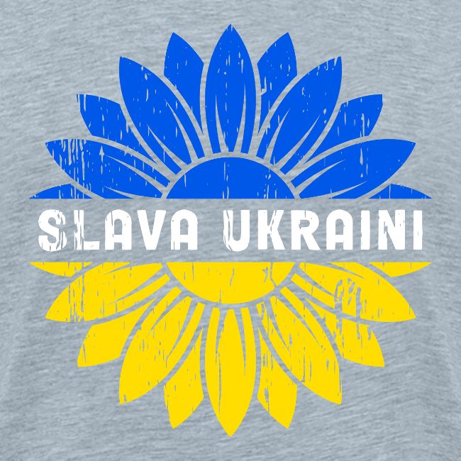 Slava Ukraini Vintage Sunflower Flag T-Shirt