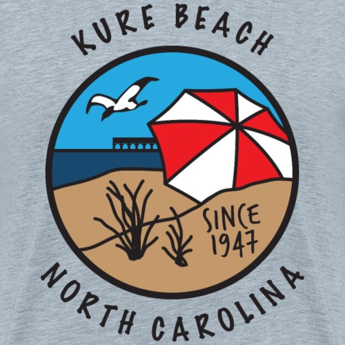 Kure Beach Day-Black Lettering-Front Only