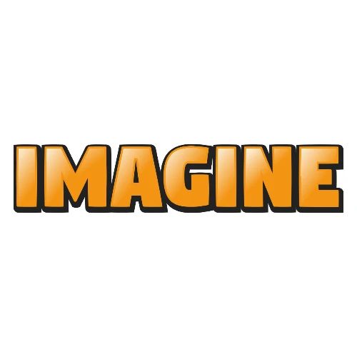 Imagine Word Art – Creative Gradient Design - Men's Premium T-Shirt