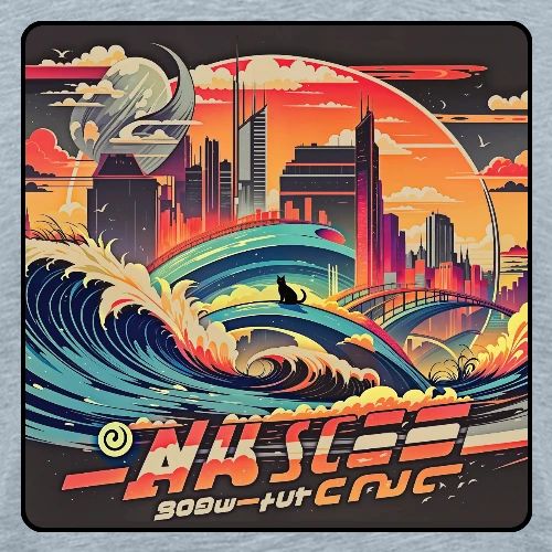 Wavecat City - Men's Premium T-Shirt
