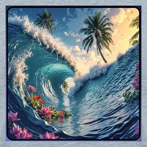 Half Pipe Wave - Men's Premium T-Shirt