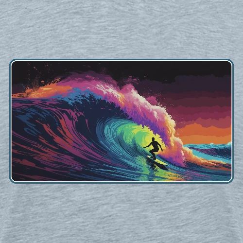 Rainbow Lava Ride - Men's Premium T-Shirt