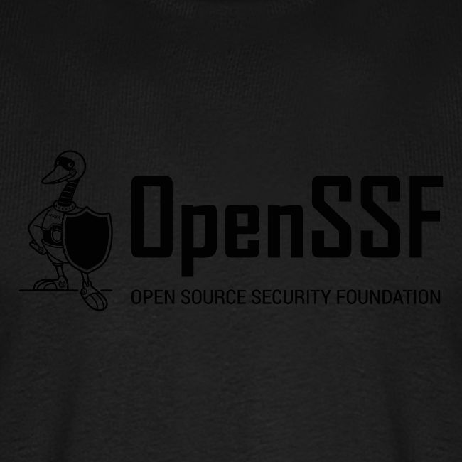 OpenSSF wide black and white logo