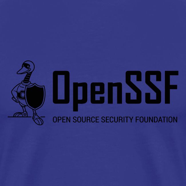 OpenSSF wide black and white logo